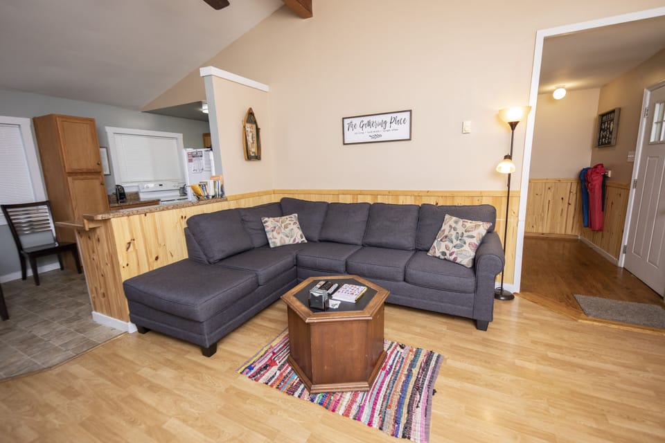 spacious living room where one can unwind after a day of adventure 