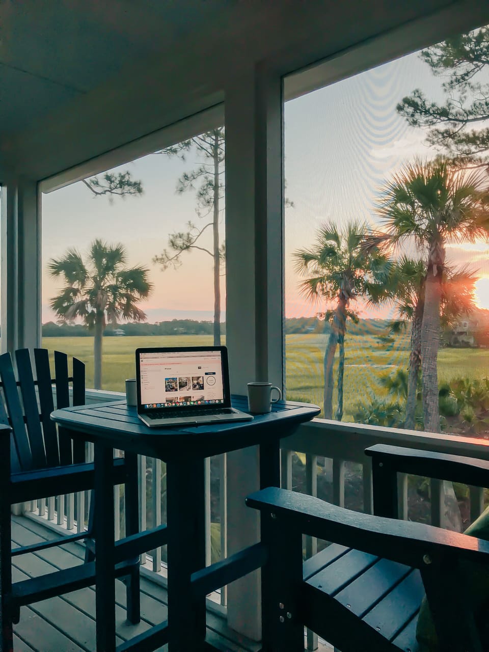 Backyard sunrise