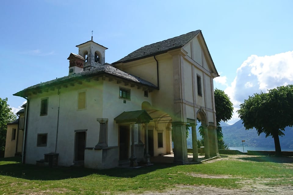 Church on Sacro Monte della Santa Trinità in Ghiffa