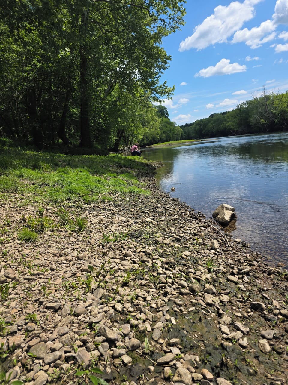 this is the river at the farm. 
