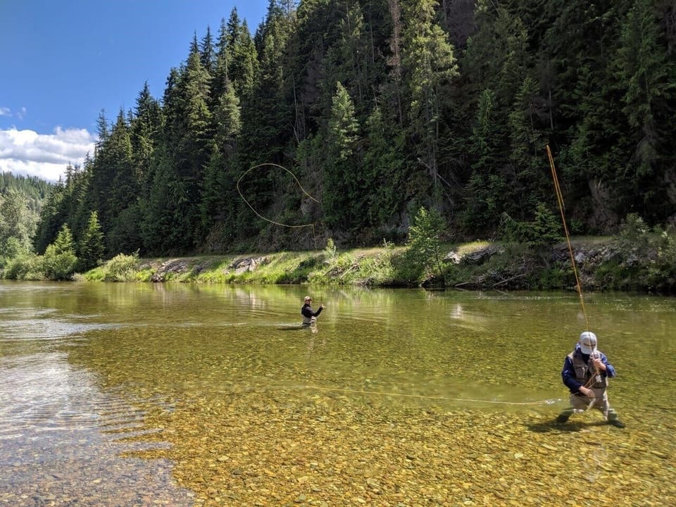 Great fishing in the CDA River, right from the property