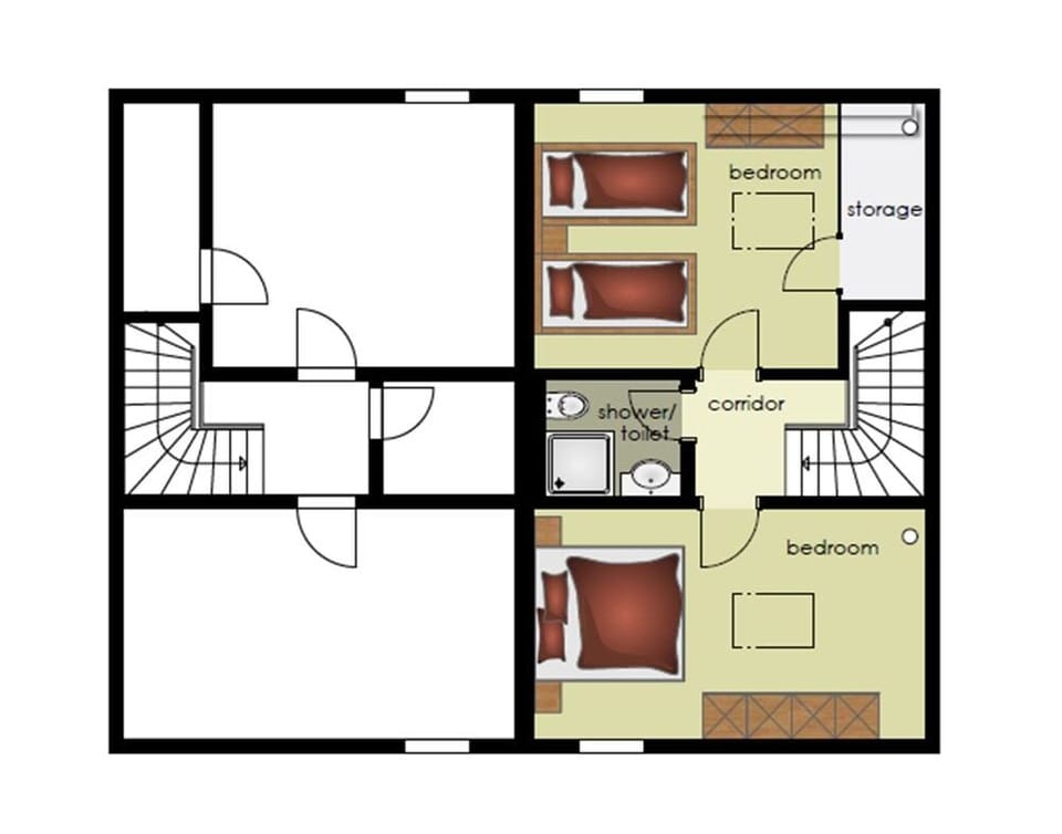 Floorplan Top floor