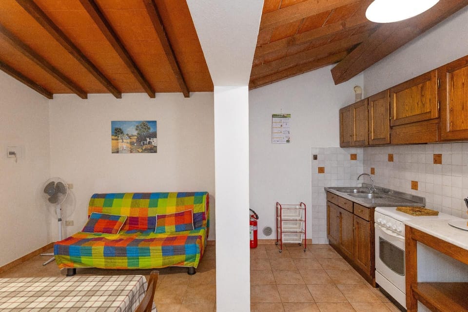 Living room with kitchenette