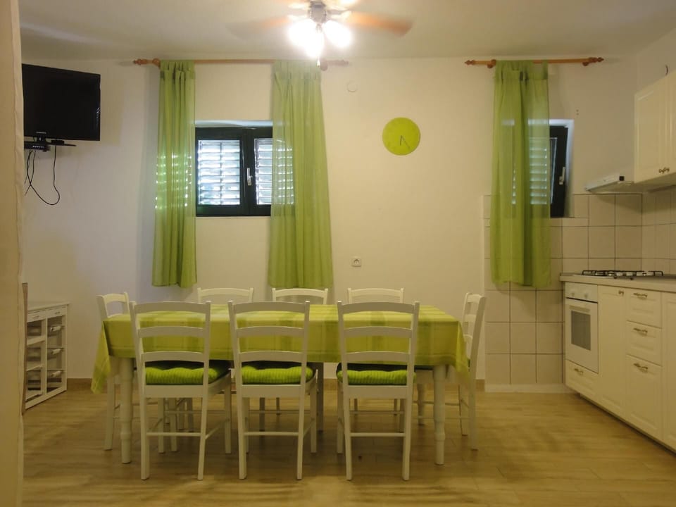 Dining room with kitchen