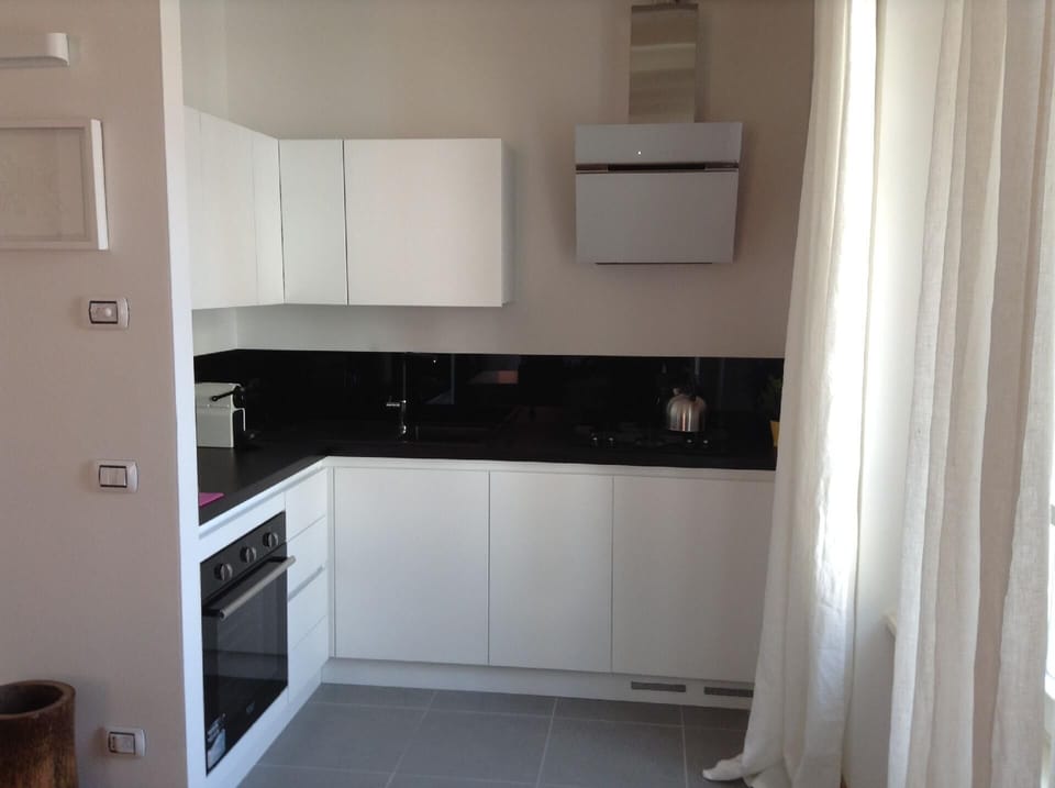 Kitchen area. Modern open, full equipped kitchen