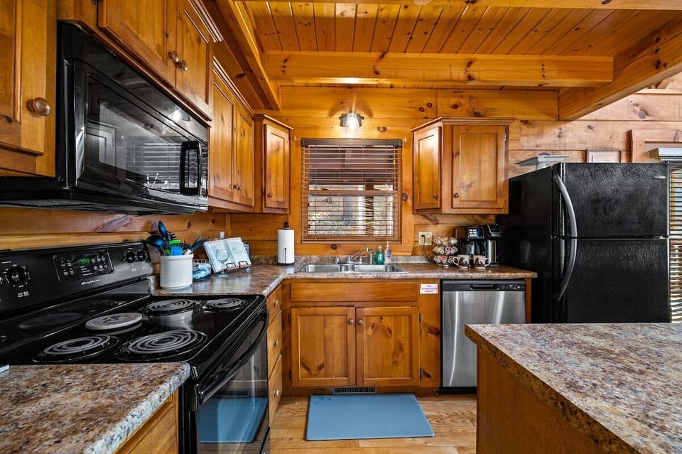 A fully equipped kitchen, perfect for preparing delicious, home-cooked meals when you’d rather stay in and savor quality time with family and friends.