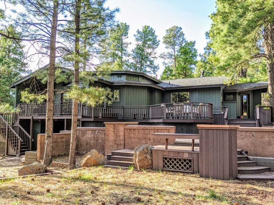 Back of home facing National Forest lands.