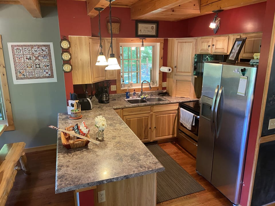 Furnished kitchen with dishwasher