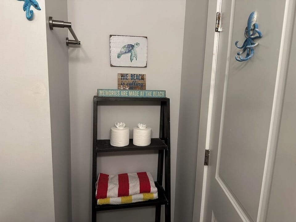 Extra storage space in bathroom
