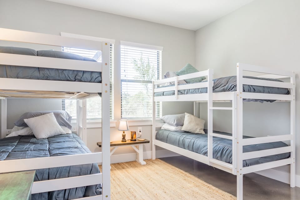 "Logan's Room"
4 bunkbeds with extra pillows and bedding
