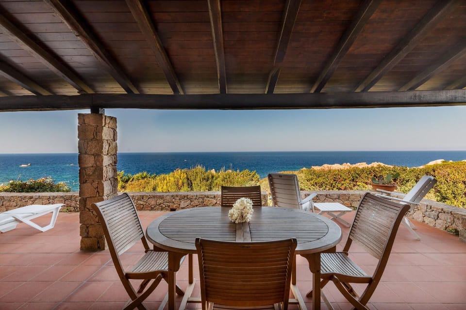 Terrace. Terrace with sea view