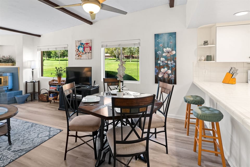 Dining and living area