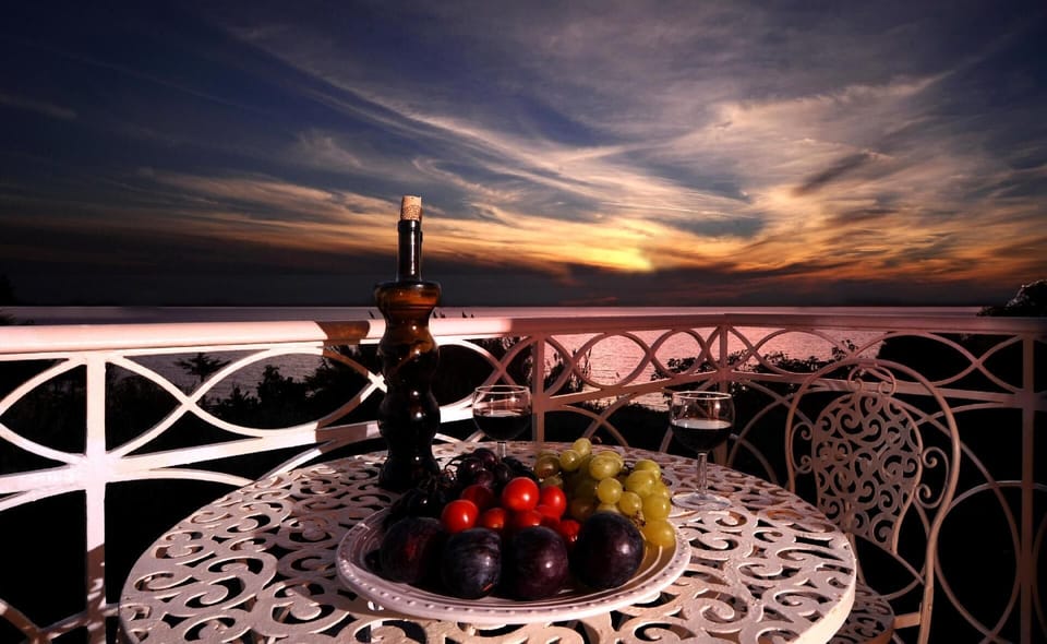 Balcony. Sunset