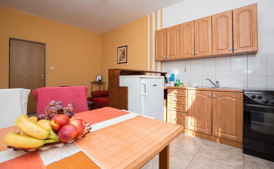 Dining area. Dining and kitchen area