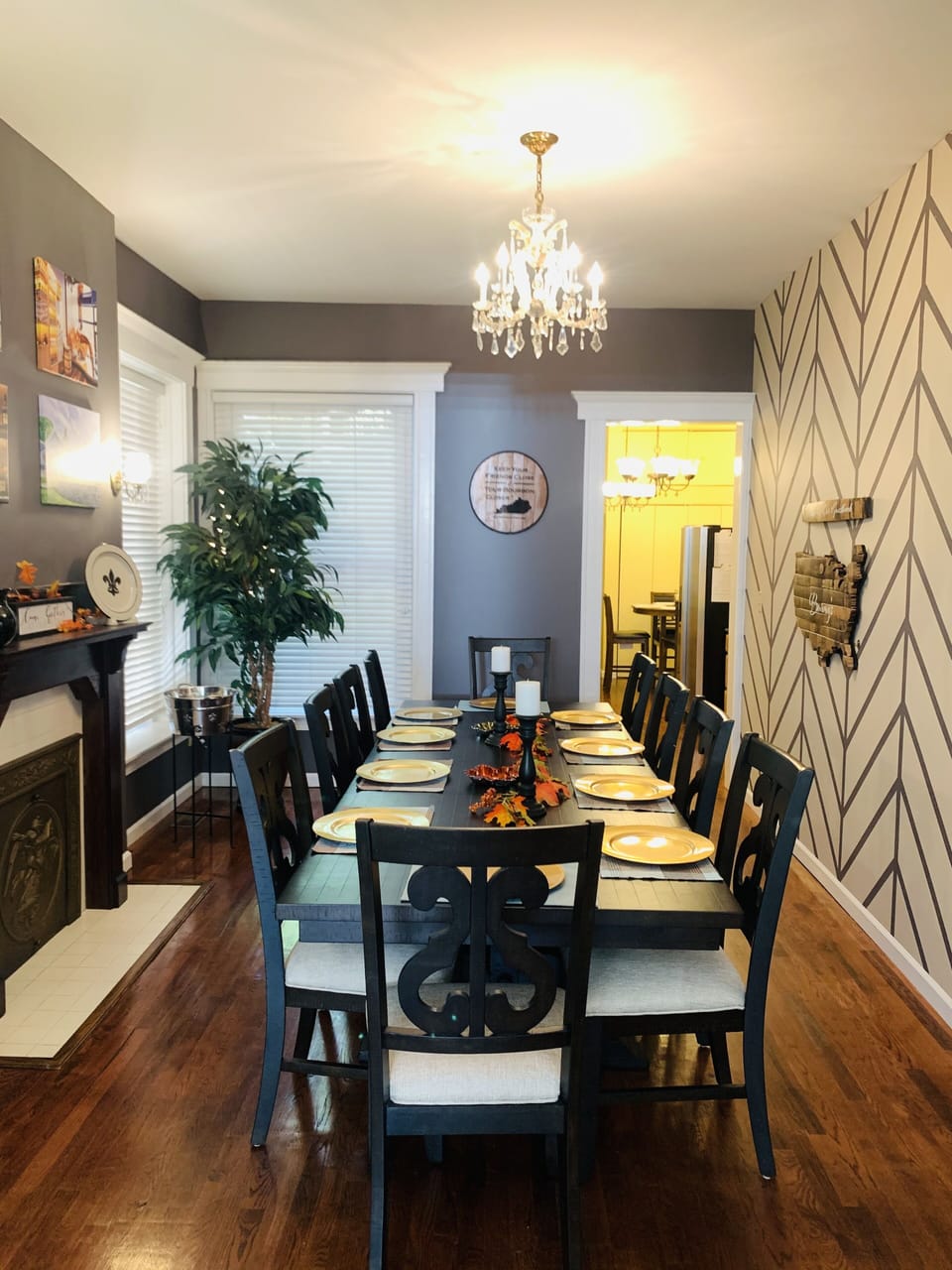 Spacious dining room