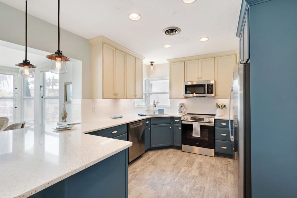 Beautiful Kitchen with quartz counters