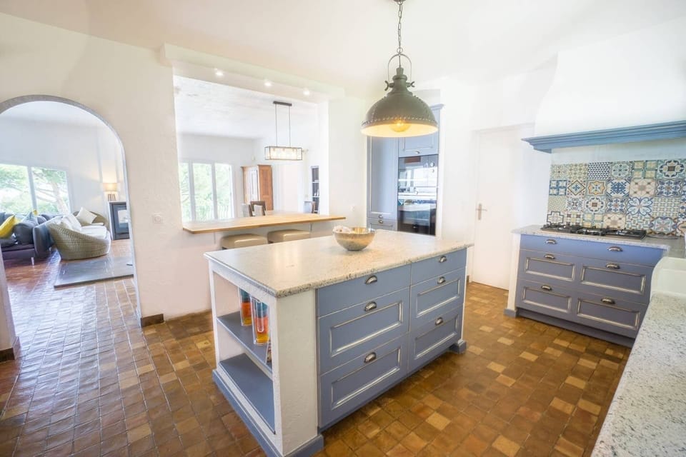 open plan kitchen