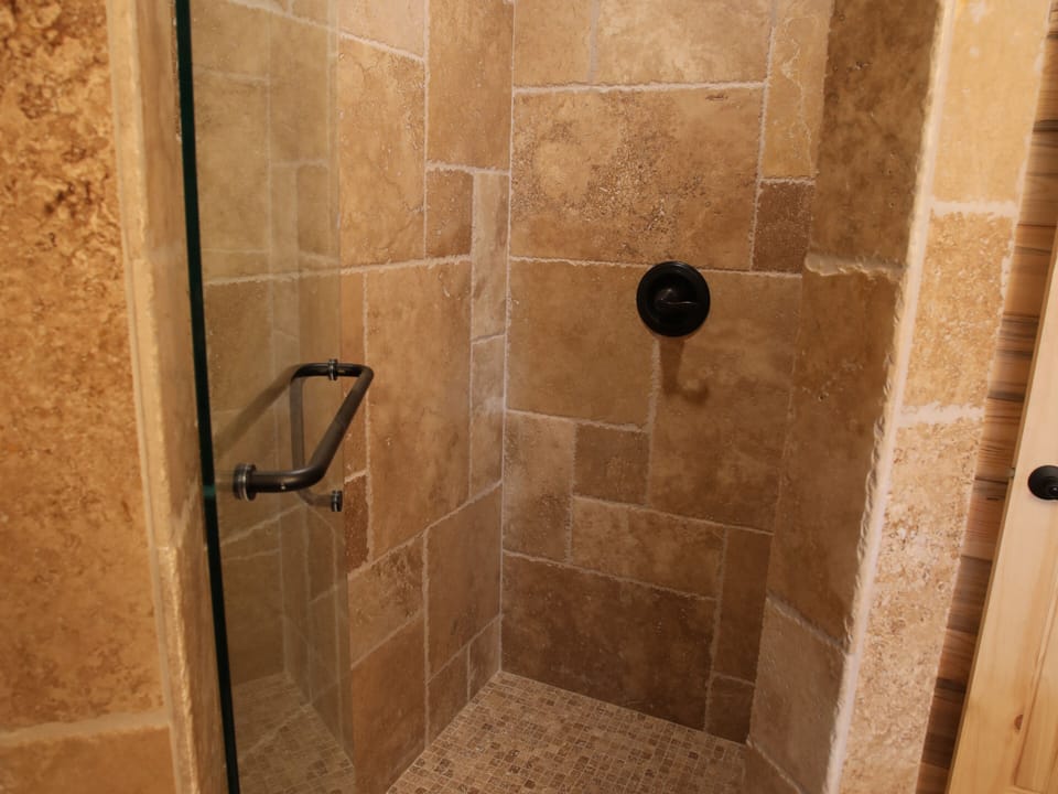 Travertine Shower