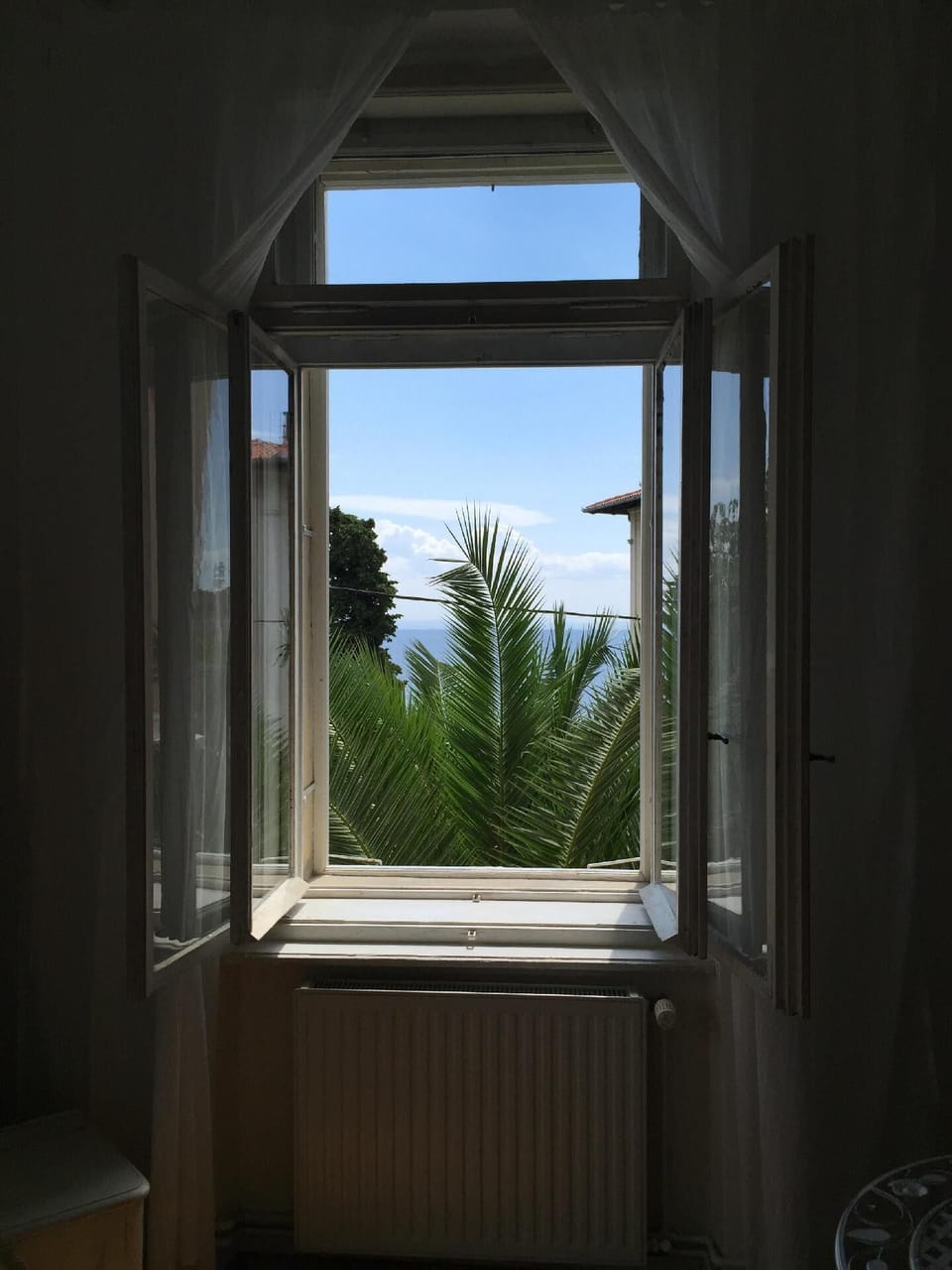 White room window view