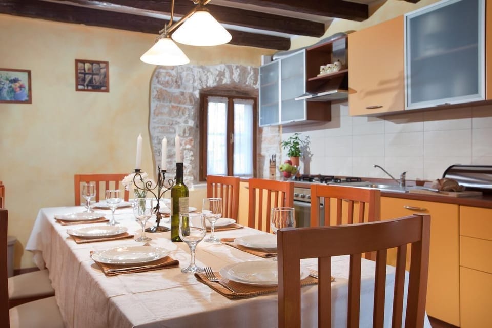 Dining area. Dining area and fully equiped kitchen