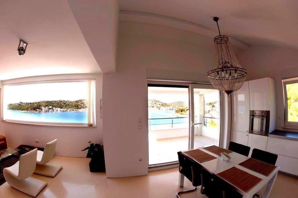 View from the house at the Bay of Tisno