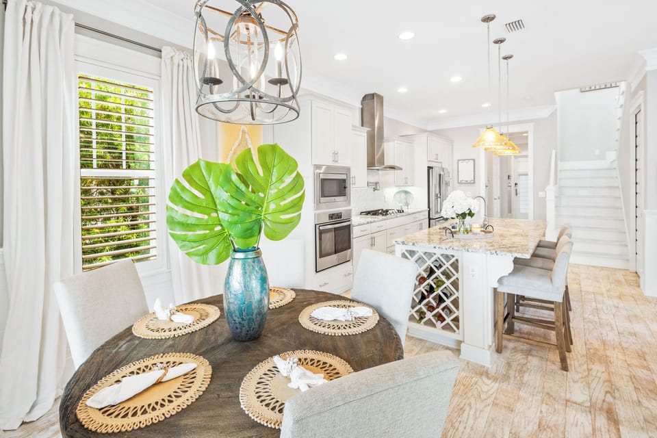 Dining room with seating for five