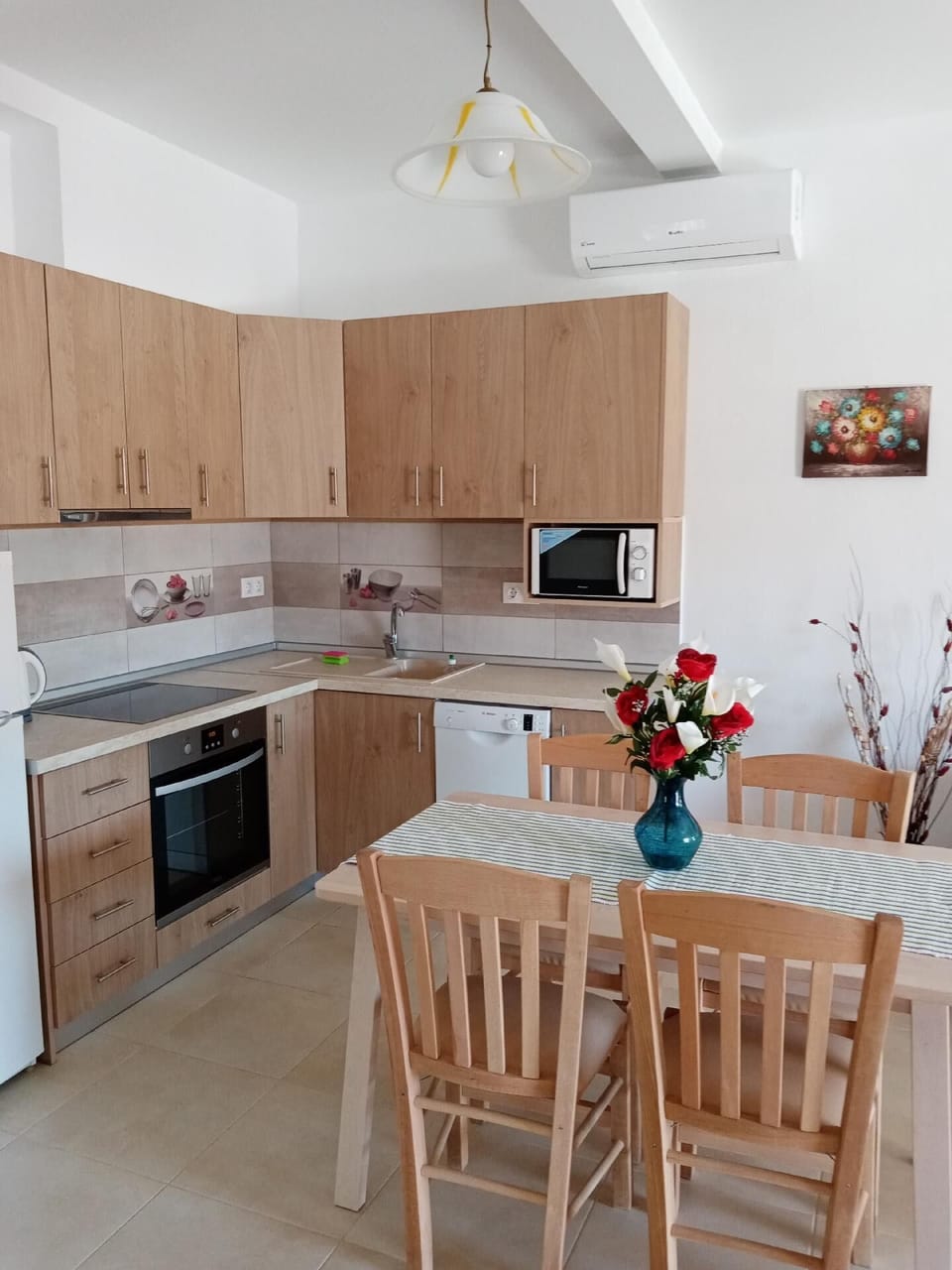Kitchen area. new electric kitchen (2022)