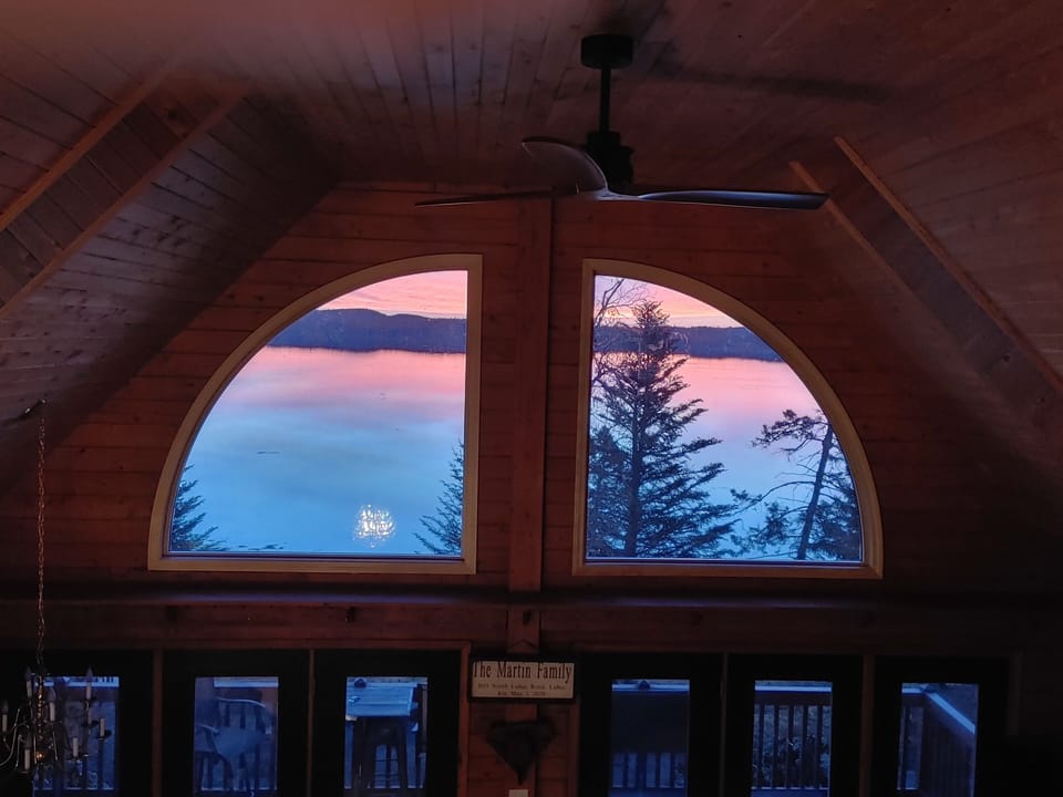 Sunrise view from the master loft