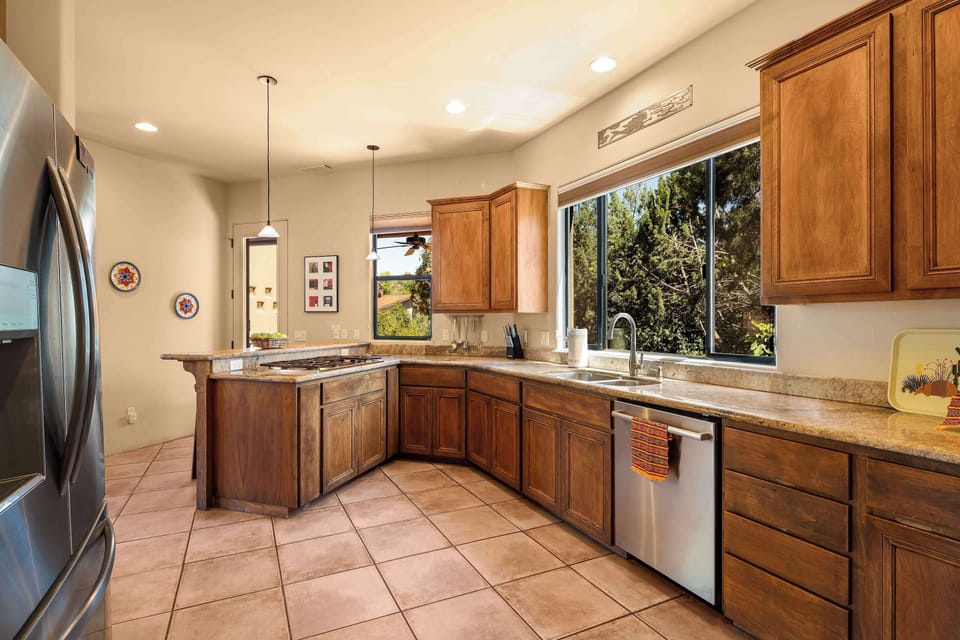 A large fully equipped kitchen