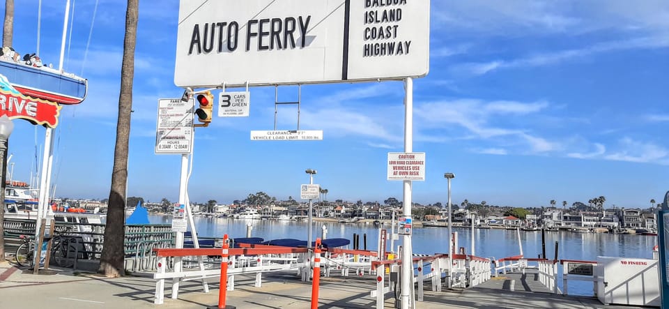 Balboa Island is a few steps away