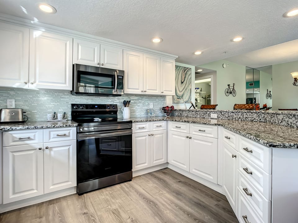 Updated appliances to make you feel right at home!