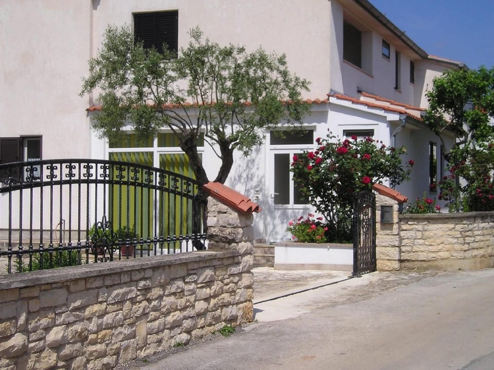 External view of the building. House
