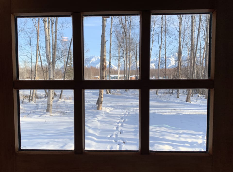 Mountain View from the Private Entrance to the Guest Suite.