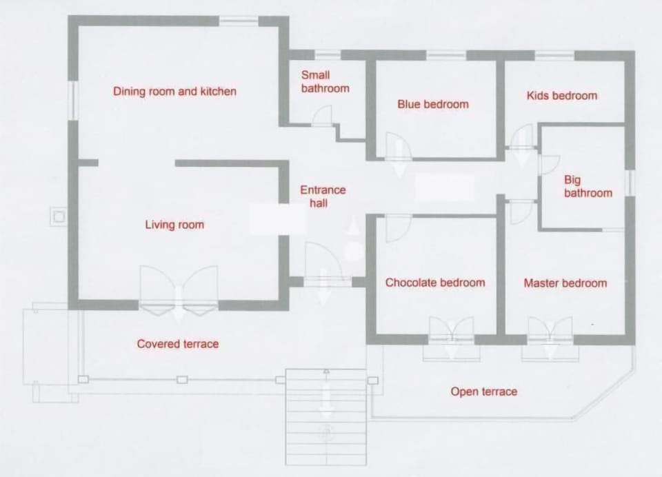Layout/ floor plan. Layout App Fran on ground floor