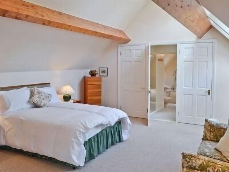 Sleeping area. Bedroom with double bed and double sofa bed