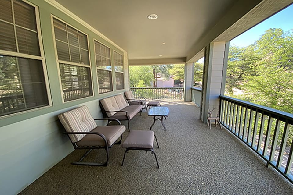Upstairs deck