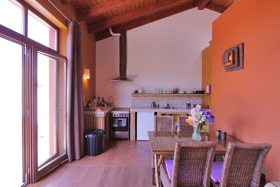Open space kitchen, dining and living