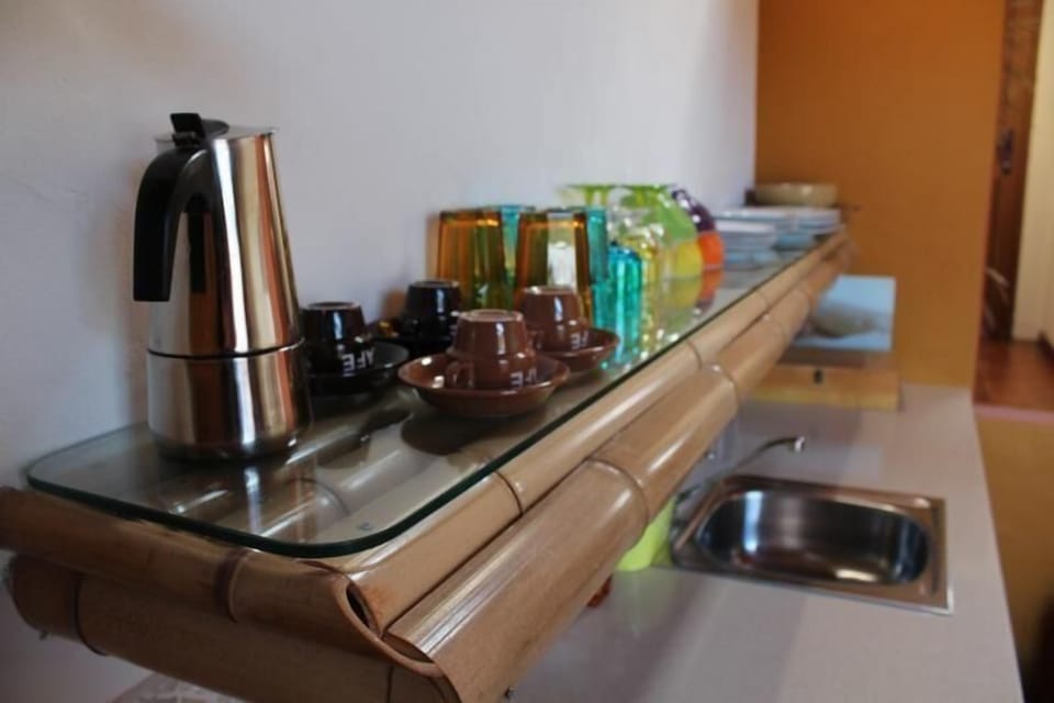 Kitchen area. Rural and simple kitchen in nature yet elegant