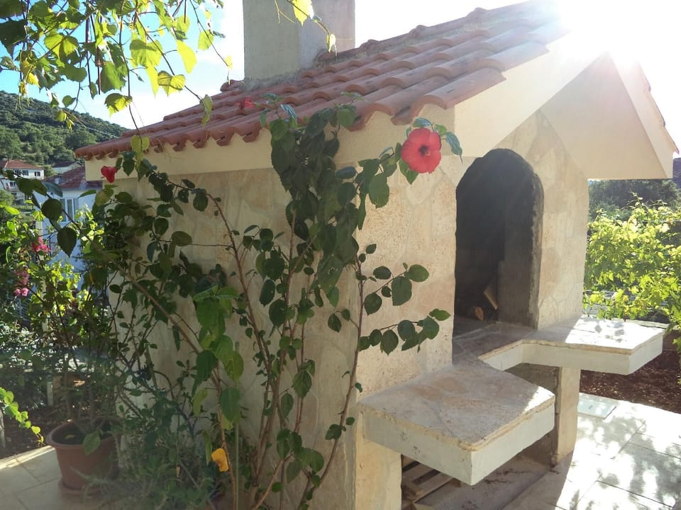 Garden. House and parking space