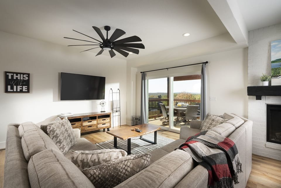 Great place to watch some TV and take in the views from outside

