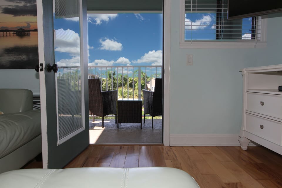 Villa's private balcony right off main living space