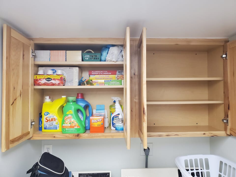 Fully stocked kitchen