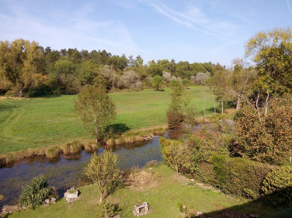 View from the blue bedroom