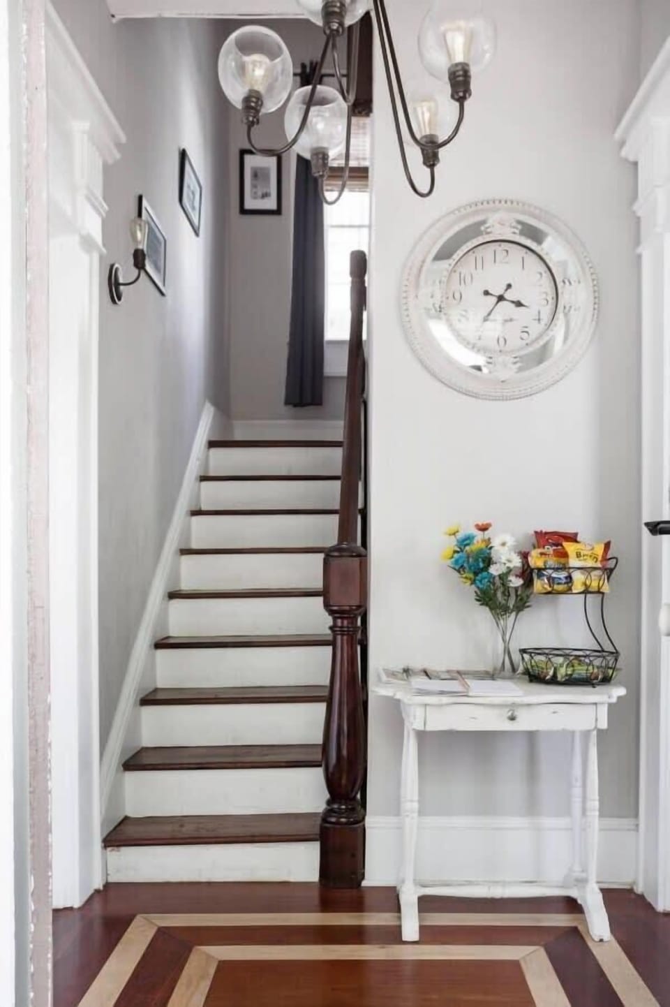 Entry way full of snacks and a book full of guests thank you notes!