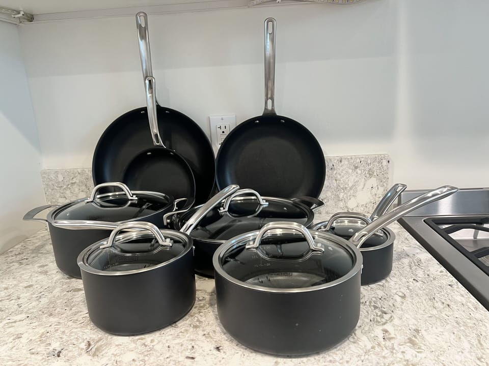 Assorted cooking Pots/Pans.