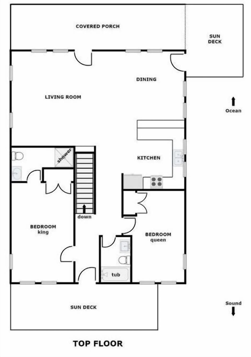 Winds of Change Floor Plan - Top Floor
