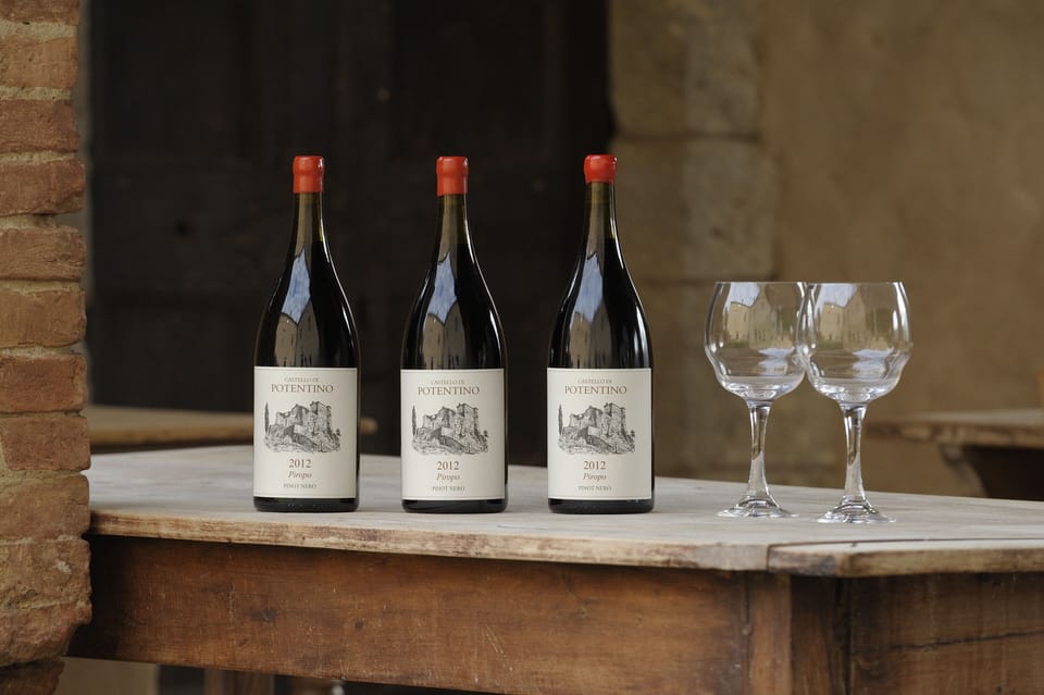 The castle's award-winning wines