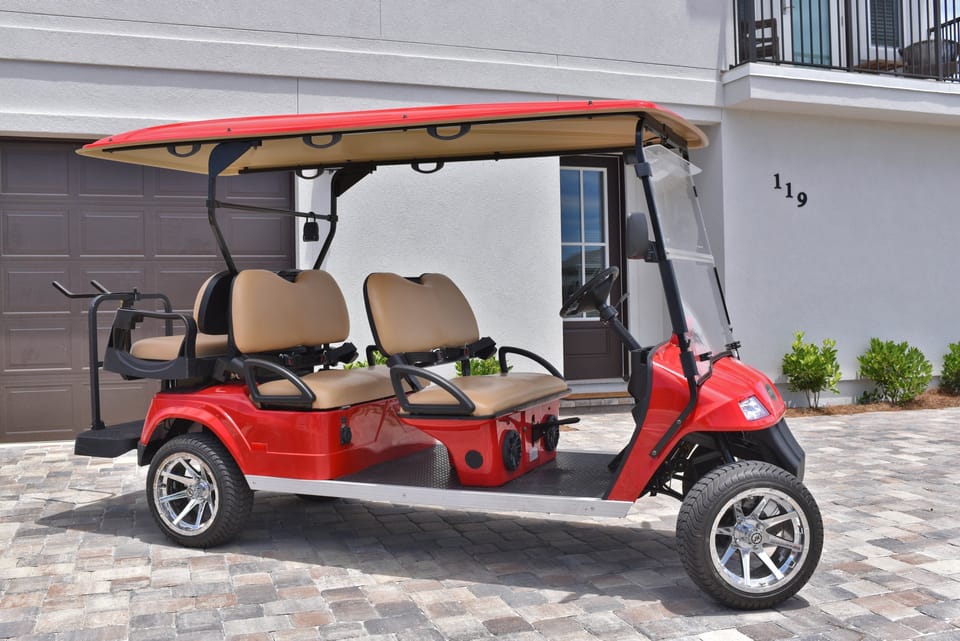 'The golf cart was a hit and made our stay that much easier and enjoyable' - Review Madison