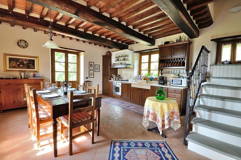 Dining room and kitchen