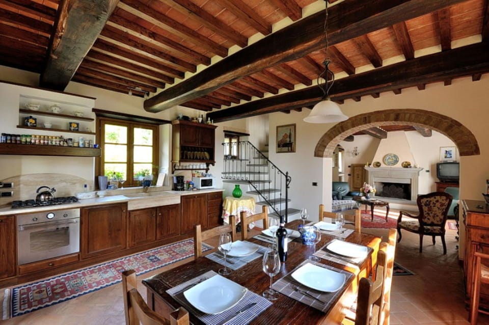 Dining room and kitchen